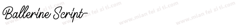 Ballerine Script字体转换